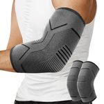 TOVIKI 2 Pack Elbow Support for Men & Women, Elbow Brace Compression Sleeves Support for Tendonitis, Arthritis - Tennis Elbow Support Strap, Golfers Elbow Support, Elbow Sleeves for Weightlifting (M)