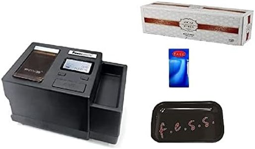 Powermatic III+ 3 Plus Electric Cigarette Injector Machine Bundle with FESS Rolling Tray, Pack of Case and Zico 85mm (King) Tubes