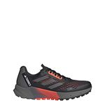 adidas Men's Terrex Agravic Flow 2.0 Trail Running, Black/Grey/White, 9