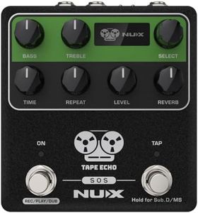 NUX NDD7 Verdugo Series Tape Echo Effects Pedal OLED Screen Stereo Output 7 Pots