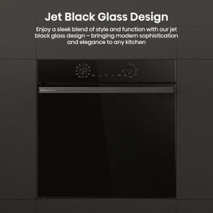 Hisense 77L Built-In Electric Single Oven – Stainless Steel, Steam Clean, Pizza Mode