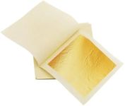 Edible Gold Leaf Sheets,15 Pcs 8 cm
