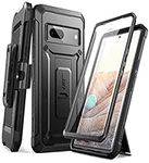 SupCase Outdoor Case for Google Pixel 7, 360 Degree Mobile Phone Case Bumper Case Robust Protective Cover [Unicorn Beetle Pro] with Screen Protector and Belt Clip 2022 Edition (Black)