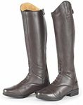 MORETTA Riding Boots Janna Unisex Brown UK5/Calf Regular S-BO-9956