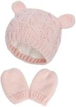 RAOEXI Baby Toddler Hat and Mitten 