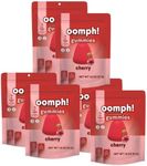 Oomph! Sweets High Fiber Gummies, Anti Bloating Gut Cleansing Alternative to Fiber Supplements, Low Sugar Low Carb Low Calorie Skinny Chewable Candies (Cherry 6-Pack x 14 pc per 1.8 oz bag)