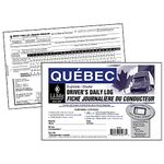 Quebec Driver's Daily Log Book 10-pk. - Bilingual, Book Format, 2-Ply with Carbon, 8.5" x 5.5", 31 Sets of Forms Per Log Book - Complies with Quebec's DVIR Regulations - J. J. Keller