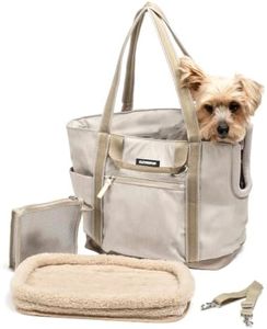 Cleverpup Transit Tote Dog Carrier 4-Piece Set - Medium, Sand