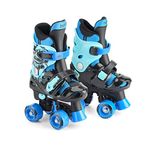 Osprey Roller Skates | for Kids, Beginners, Adjustable Sizing Quad Skates, 4 Wheel Skates, Durable Safe-Lock Straps, Multiple Colours