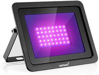 Everbeam 395nm 50W UV LED Black Light - High Performance LED Bulbs, IP66 Waterproof - Ultraviolet Flood Lighting for Aquarium, Indoor or Outdoor Parties, Stage - Party Supplies, Halloween Decorations