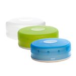 humangear GoTubb 3 Pack Travel Container - Clear/Green/Blue, Medium,86 cc