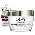 Olay Regenerist Collagen Peptide 24 MAX Face Moisturizer, 1.7 oz + Whip Face Moisturizer Travel/Trial Size Gift Set