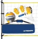 Triumph Classic Volleyball Set - Includes Regulation Size Volleyball, Pump and Padded Carry Case