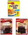 Betty Crocker Cake Mix, Triple Chocolate Brownie 425 G + Cake Mix, Choco Fudge Rich Chocolate, 475 G And Pancake Mix, Original 500 Gram