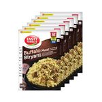 TASTY NIBBLES Ready to Eat Buffalo Meat BIRYANI 300GM Pouch| Kerala Special | Open Heat & Eat | Non-Vegetarian | No Added Preservatives | Japanese Retort Technology 300GM Pouch (Pack of 6)