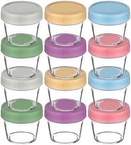 Aolso Pot de Conservation Bebe,Lot de 12 Boîtes de Conservations pour Nourriture pour Bébé,Petit Pot Bébé, Repas de Bébé Boîtes de Conservation avec Couvercle Hermétique