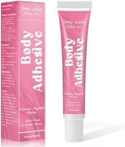 Body Adhesive Glue for Clothes & Skin, Body Glue, Sweat Resistant, Water Wash, Fabric-Safe Fashion Glue Tape for Dancers, Socks, Leotards, Bras, Wigs, Costumes and Cosplay, Holds All Day, Fast Drying