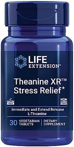 Life Extension Theanine XR Stress Relief – Stay Calm in The Face of Daytime Stress – Gluten-Free – Non-GMO – Vegetarian – 30 Vegetarian Tablets