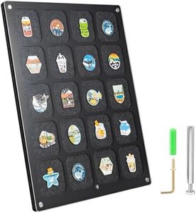 Acrylic Enamel Pin Display Board Organizer, Pin Shadow Boxes, Pin Collection Display Case for Enamel Pin, Jewelry Pins, Pin Gift, Pin Enthusiast, Disney Badges (Black)
