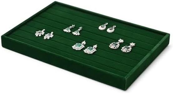 Papten Velvet Jewelery Trays Ring Earrings Studs Tray Showcase Display Jewelry Organizer