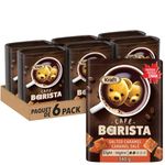 Café Barista Roast & Ground Salted Caramel Flavoured Coffee, 340g (Pack of 6)