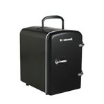 ROCKWELL 4L Portable Fridge, Cooler/Warmer for Car & Home, Suitable for Cosmetics, Skincare, Beverages, Food and Medicine, Thermoelectric Cooler & Warmer 220V AC/12V DC – Black