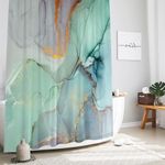 Gibelle Abstract Marble Shower Curt