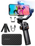 hohem iSteady M6 kit Gimbal Stabilizer for Smartphones, Upgraded 3-Axis Phone Gimbal,AI Tracker w/CCT/RGB Fill Light,Gimbal for iPhone 16,15,14 Pro Max &Android,Phone Stabilizer for Video Recording