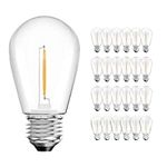 AJONIAM S14 LED Light Bulbs, 25 Pac