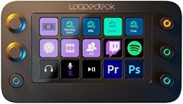 Loupedeck Live S - The Streaming Console for Desktop Productivity, Full Stream Control and Content Creation with Customizable LED Touchscreen Buttons, Dials and RGB Buttons, Works with PC and Mac