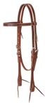 Weaver Leather Barbed Wire Browband Headstall, Brown