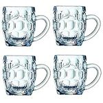 Britannia Beer Tankards 10oz / 285ml - Set of 4 | Half Pint Tankard, Britannia Beer Mug