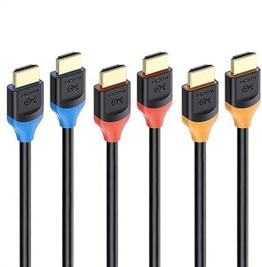 [Ultra High Speed HDMI Certified] Cable Matters 3-Pack 48Gbps 8K HDMI Cable 3m with 8K@120Hz, 4K@240Hz and HDR Support for PS5, Xbox Series X/S, RTX3080/3090, RX 6800/6900, Apple TV, and More