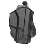 Tactical Scorpion Gear Thumb Release Level II Polymer Holster: Fits Beretta APX Full Size 9mm, .40 and Combat (Not for Compact)