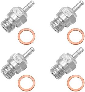 OGRC 4pcs Hot Glow Plug N4 Spark Nitro Engine Parts Replace OS for Traxxas Kyosho HSP HPI Redcat 1/8 1/10 RC Car Truck