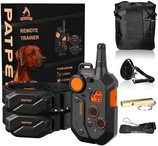 PATPET Dog Training Collar, 1.2 Mile Range 101 Training Levels