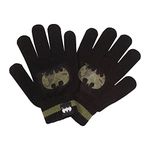 Popgear DC Comics Batman Mini Logo Gloves, Kids, One Size, Black, Official Merchandise