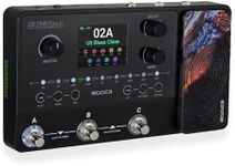 MOOER GE150 Plus Li Black New Guitar Amp Modelling Multi Effects Pedal Compact Guitar Jamming Tool Looper Drum Machine with 9hrs Battery and Three Footswitches Controller