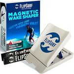 FlipSurf Wake Shaper Version 2 for Wakesurfing - Easier Magnetic Attachment Let's You Switch Sides in Seconds | Adjustable Angle Wakeshaper, Floating Wakesurf Creator, Collapsible for Easy Storage