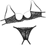 Lilosy Sexy Underwire Floral Lace S