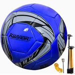 Senston Soccer Ball Official Size 5, Indoor Outdoor Training Soccer Balls for Kids Youth