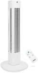 Princess Quiet Tower Fan, Under 15dB on night mode, 80cm high, 3 Speeds, 3 Modes, Oscillation 80°, 8H timer, Remote Control, Controllable via app, White
