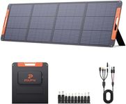 Upgraded 200 Watt Portable Solar Panel for Power Station,20V Foldable Solar Panel with Solar Angle Guide,23.5% High Efficiency IP67 Waterproof 4 Adjustable Kickstands for Camping RV Hurricane Blackout