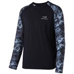 Bassdash UPF 50 Fishing Tee for Men Camo Long Sleeve Shirt Quick Dry Sweatshirts