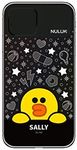 LINE FRIENDS KCE-CSA092 iPhone 11 Case, LED Light Up Case, Star, Chocolate (Line Friends), Open/Close Slide, Camera Lens Protection, iPhone Cover, Black, Hybrid, Back Cover, Wireless Charging