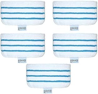 WildCard India 5 Pack Mop Pads Replacement for Black + Decker Steam Mop FSM1610/ FSM1630 Washable Mopping Pad Accessories
