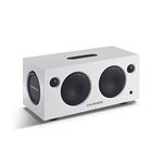 Sonodyne Malhar 180Watts Handmade Wooden Wireless High Fidelity Music System & Bluetooth Speaker with Pristine Stereo Clarity, Optical, USB and AUX Connectivity, Duet Mode with Remote Control, White