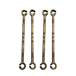 Proniks Stainless Steel saliya Curtain Hook Hanging Accessories Set in PVD Coating Brass Finishing for Swings and jhula for Home Indoor Outdoor and Gardens (Pack of2)