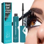 Thrive Mascara Liquid Eyelash Growth Fluid, with Natural Lengthening and Thickening Effect, Natural Non-Clumping Application Lasts all Day, Waterproof Smudge-proof Mascara, Black 0.38 oz/10.7g