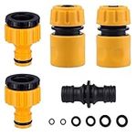 VReder Garden Hose Fitting Set, including Hose End Quick Connector, Hose Waterstop Aqua Stop Connector, 2in1 Threaded Tap Connector Faucet Adapter, Double Male Snap Connector, Spares Kit